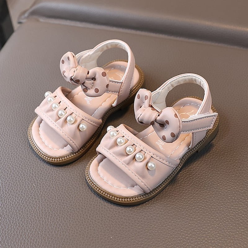 Autumn Trend Pearl Work Girl Kids Sandal – Pink