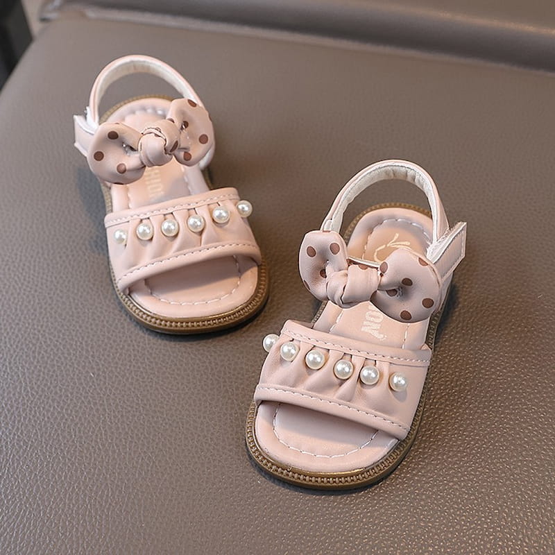 Autumn Trend Pearl Work Girl Kids Sandal – Pink
