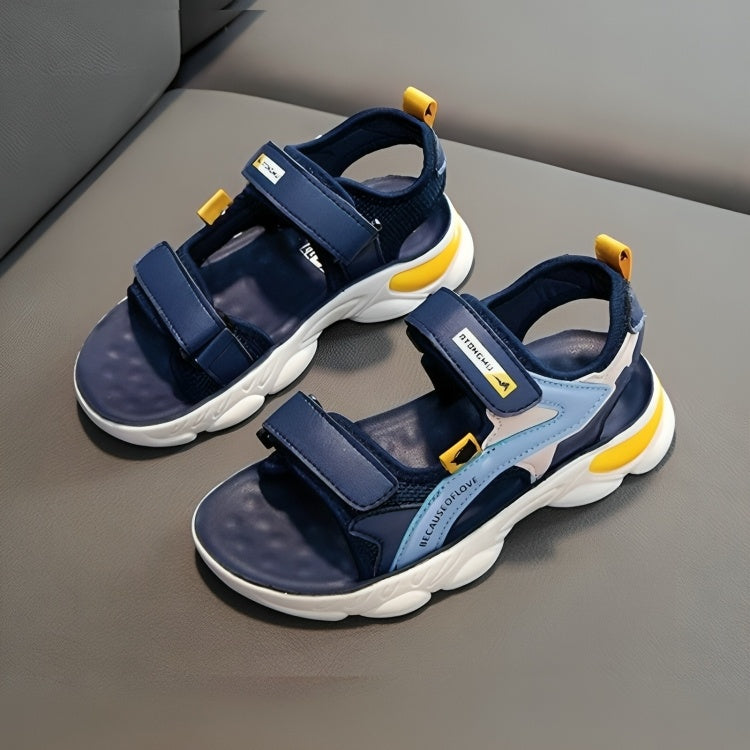 Retro Style Cosy Kids Outdoor Casual Sandal – Dark Blue