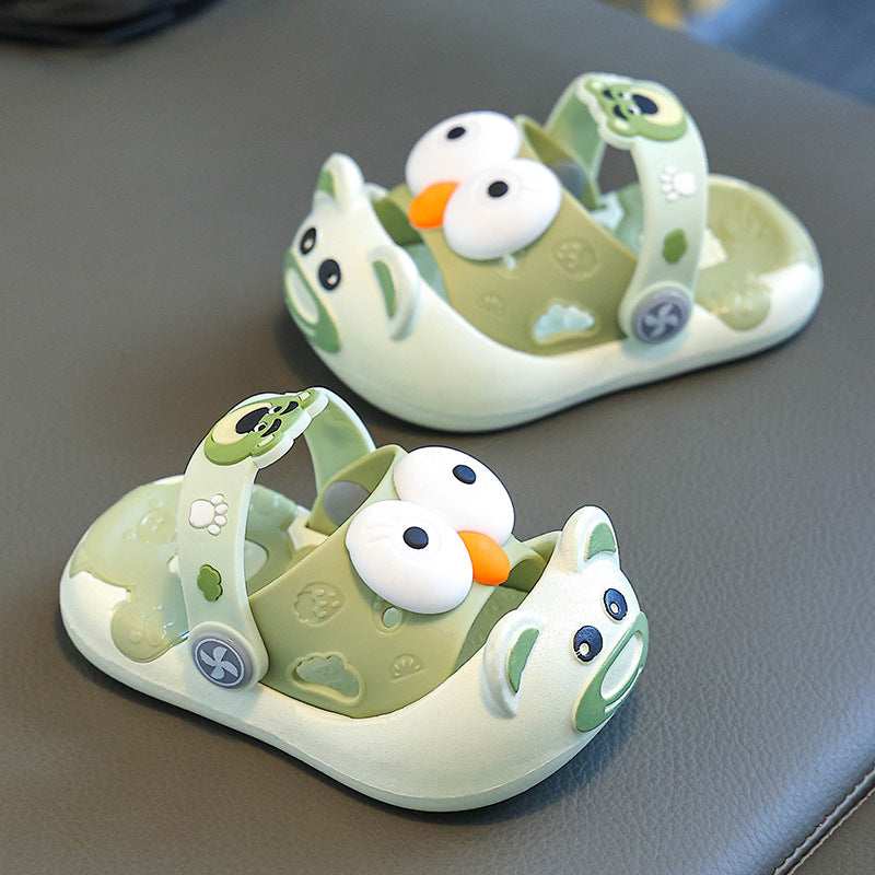 Summer Trend Non-slip Kids Soft Clog Shoe - Green